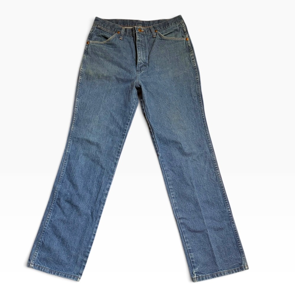 Wrangler 936PWD Cowboy Cut Slim Fit Jeans Indigo Blue 33x32 Mens Denim